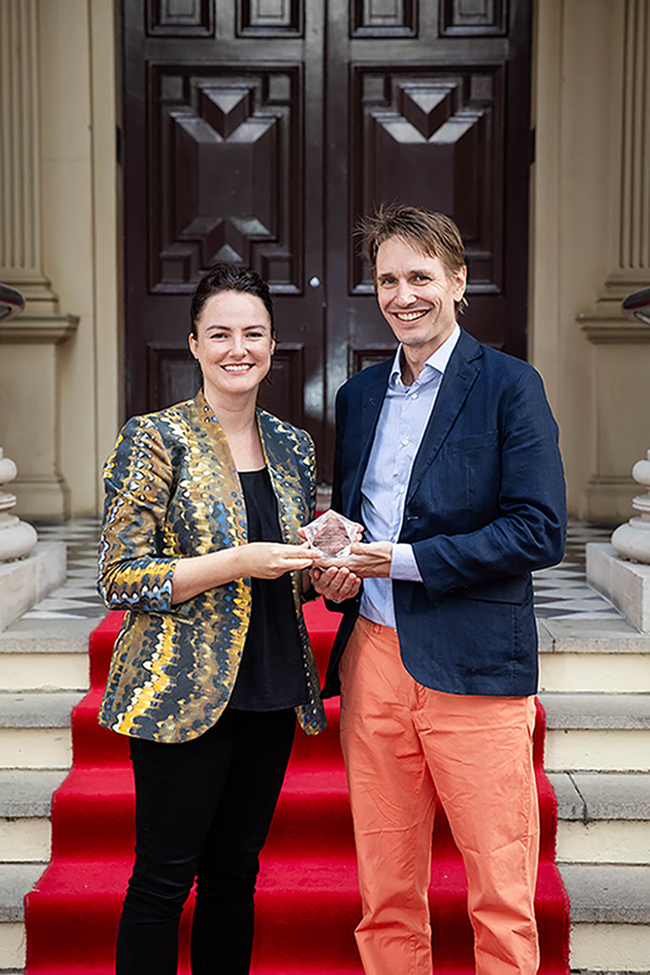 Dr Zoe Staines and Associate Professor Gerhard Hoffstaedter.