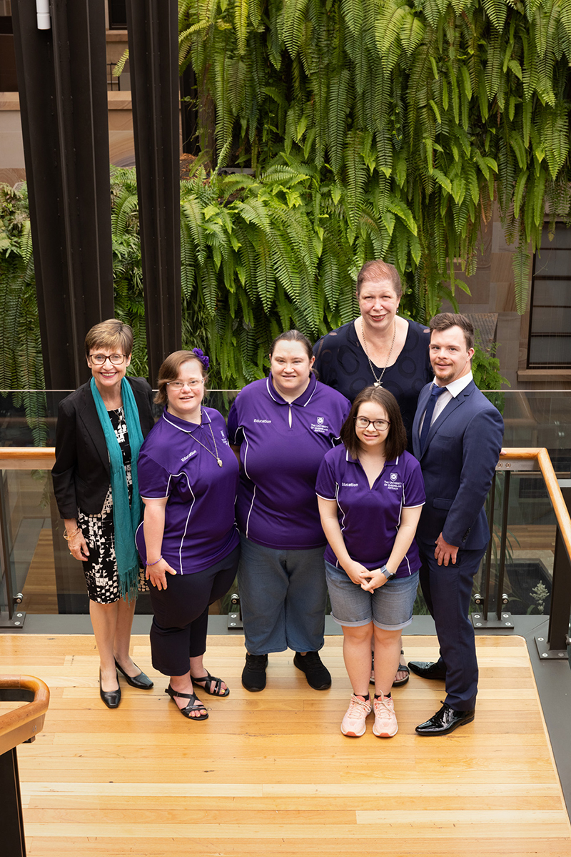 Associate Professor Rhonda Faragher, Alana Pettigrew, Rebecca Flanagan, Dr Jan Lloyd, Mia Johnston and Michael Cox.