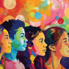 Image of students, generated by AI