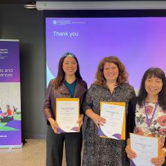 Dr Teresa Hsieh, Dr Anna Mikhaylova and Dr Noriko Iwashita.