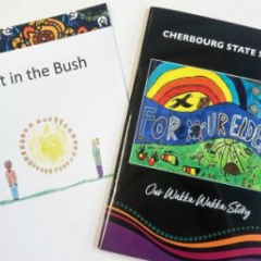 Student stories produced as part of Binung Ma Na Du are now used in classrooms.
