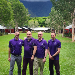 Dr Ryan Williams, Associate Professor Adam Bowles, Dr James Lancaster and Associate Professor Tom Aechtner.