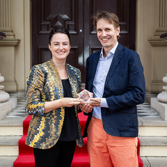 Dr Zoe Staines and Associate Professor Gerhard Hoffstaedter.